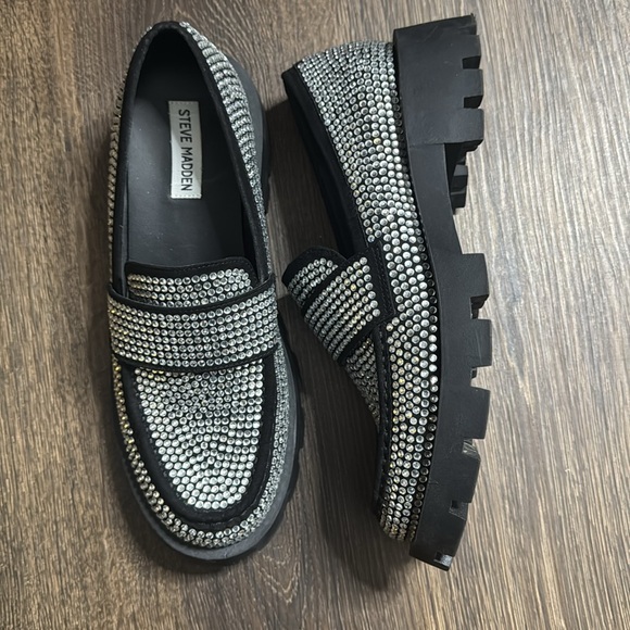 Steve Madden Rhinestone Loafers - Picture 3 of 3